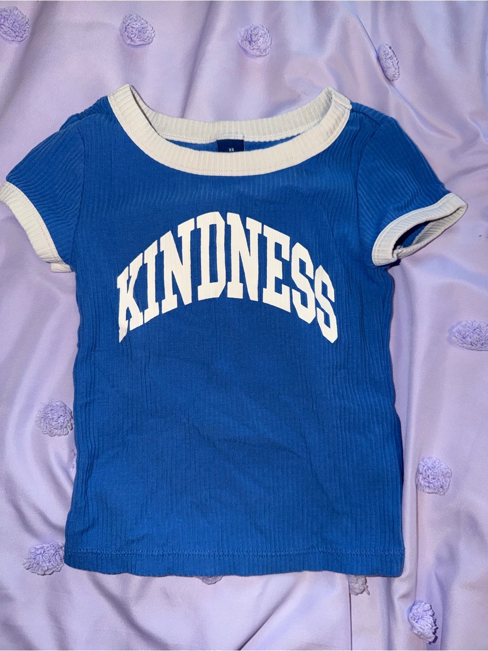 Old Navy Blue 'Kindness' Ringer Tee